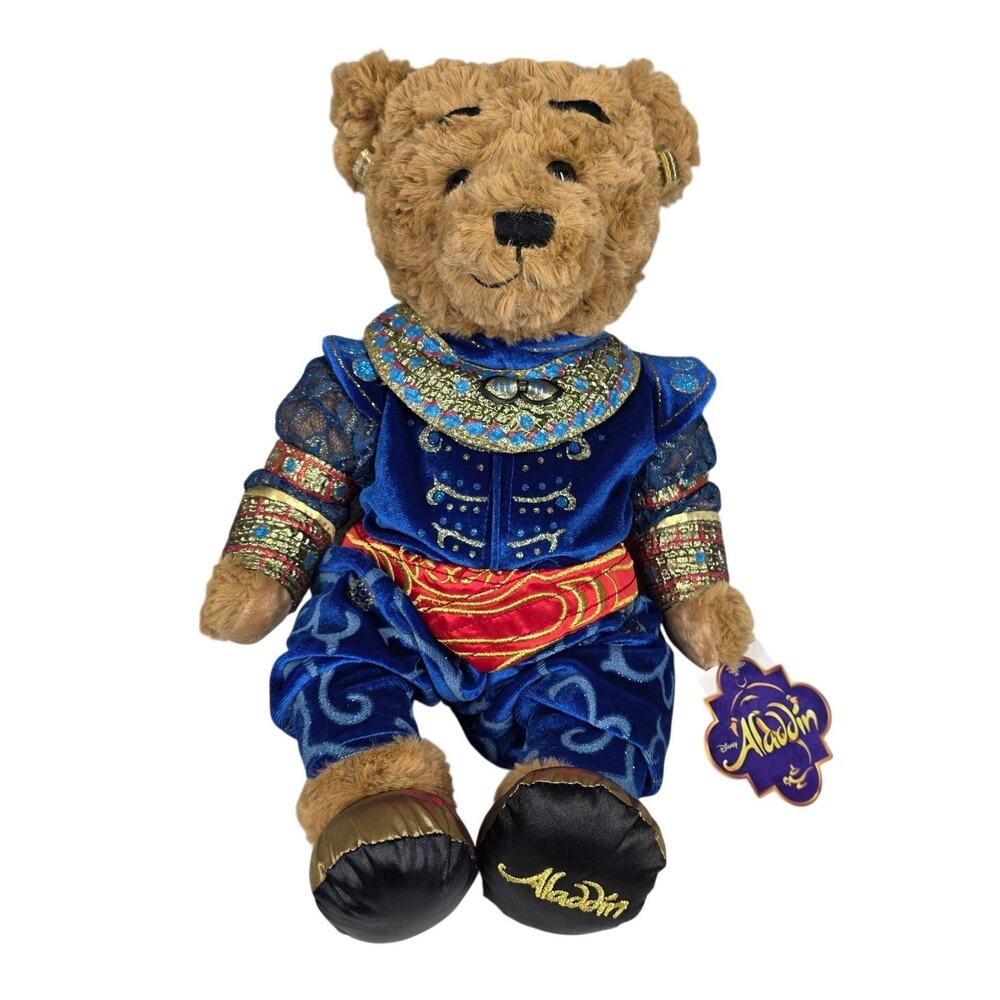 DISNEY BROADWAY MUSICAL THEATER ALADDIN GENIE BEAR – BLUE COSTUME – 16"